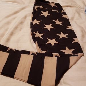 Lularoe HTF stars and stripes legging